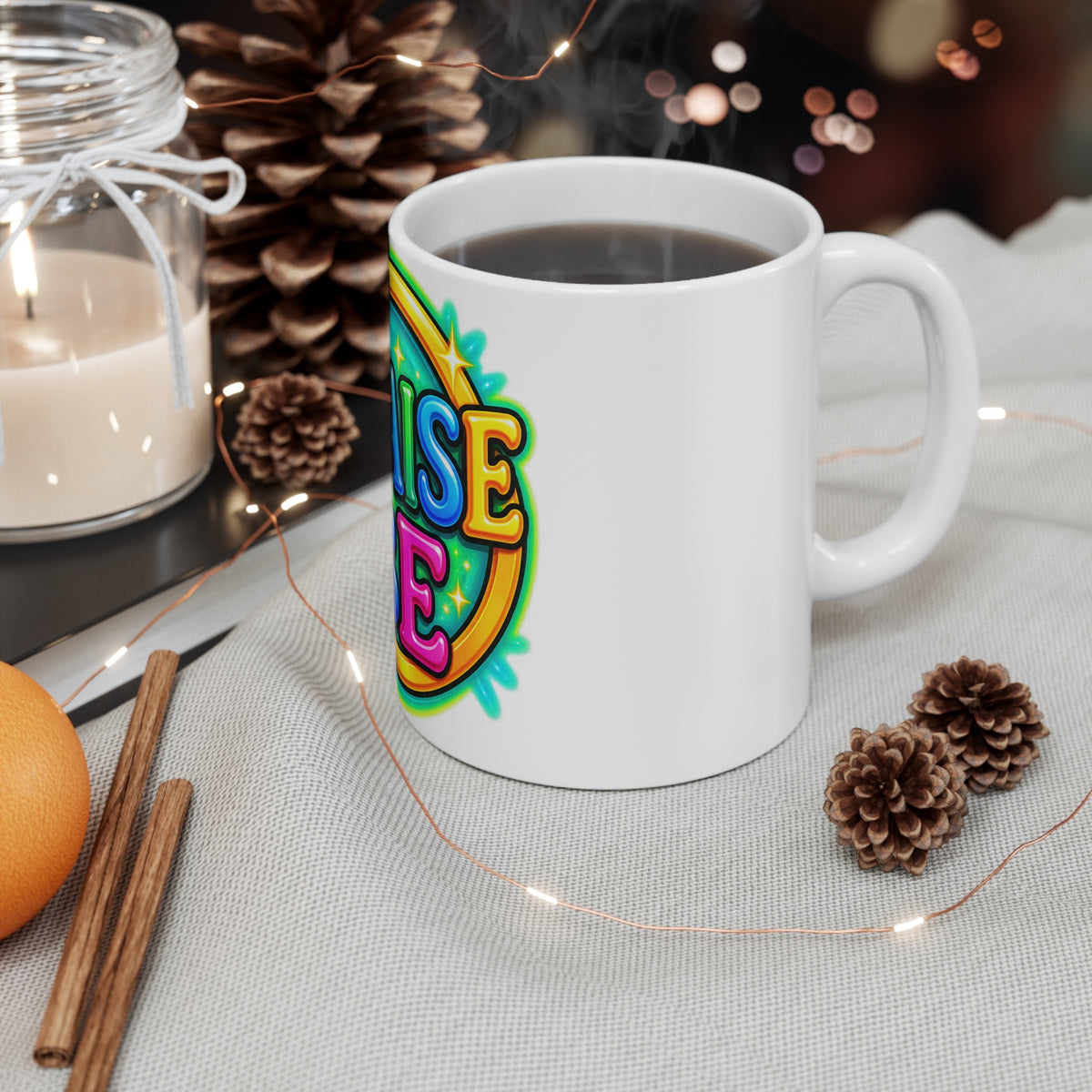 Praise Be Mug – Colorful Inspirational Faith