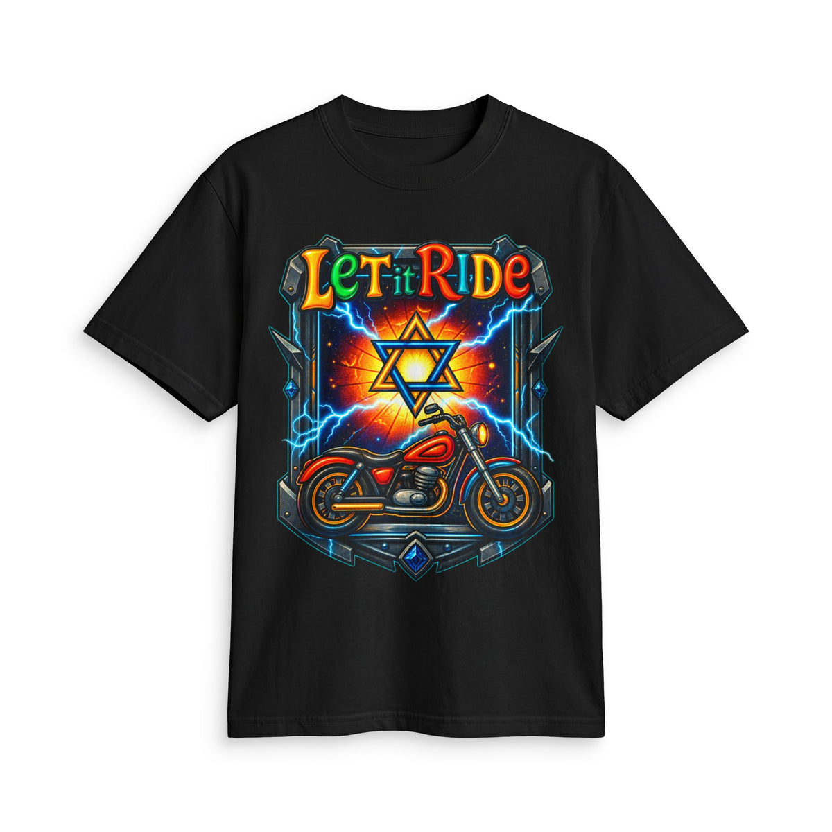 Let It Ride Jewish Biker T-Shirt