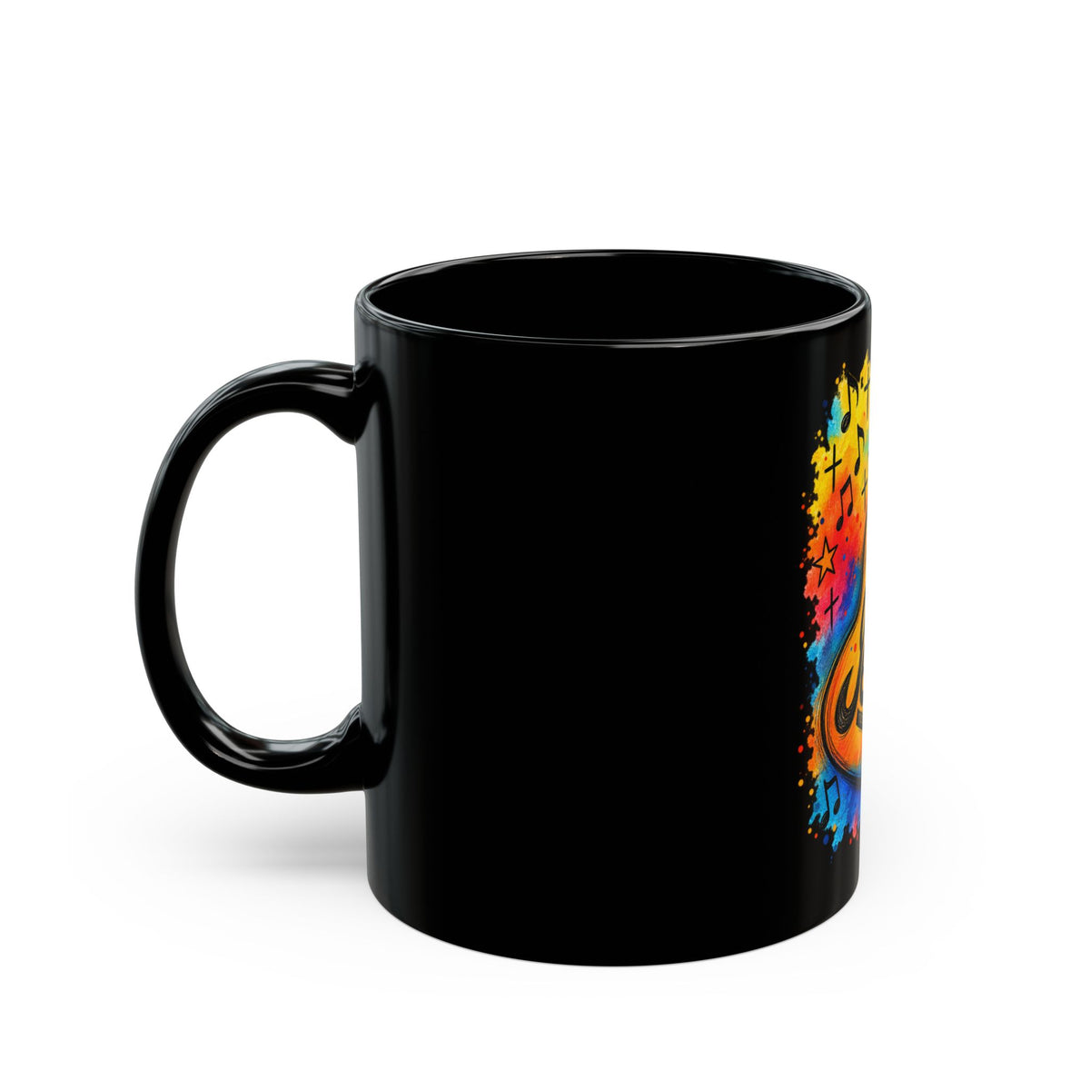 Jesus Guitar Christian Mug Colorful Faith Music Gift