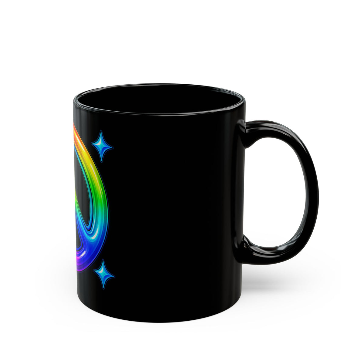 Rainbow Peace Sign Mug Colorful Peace Love Gift