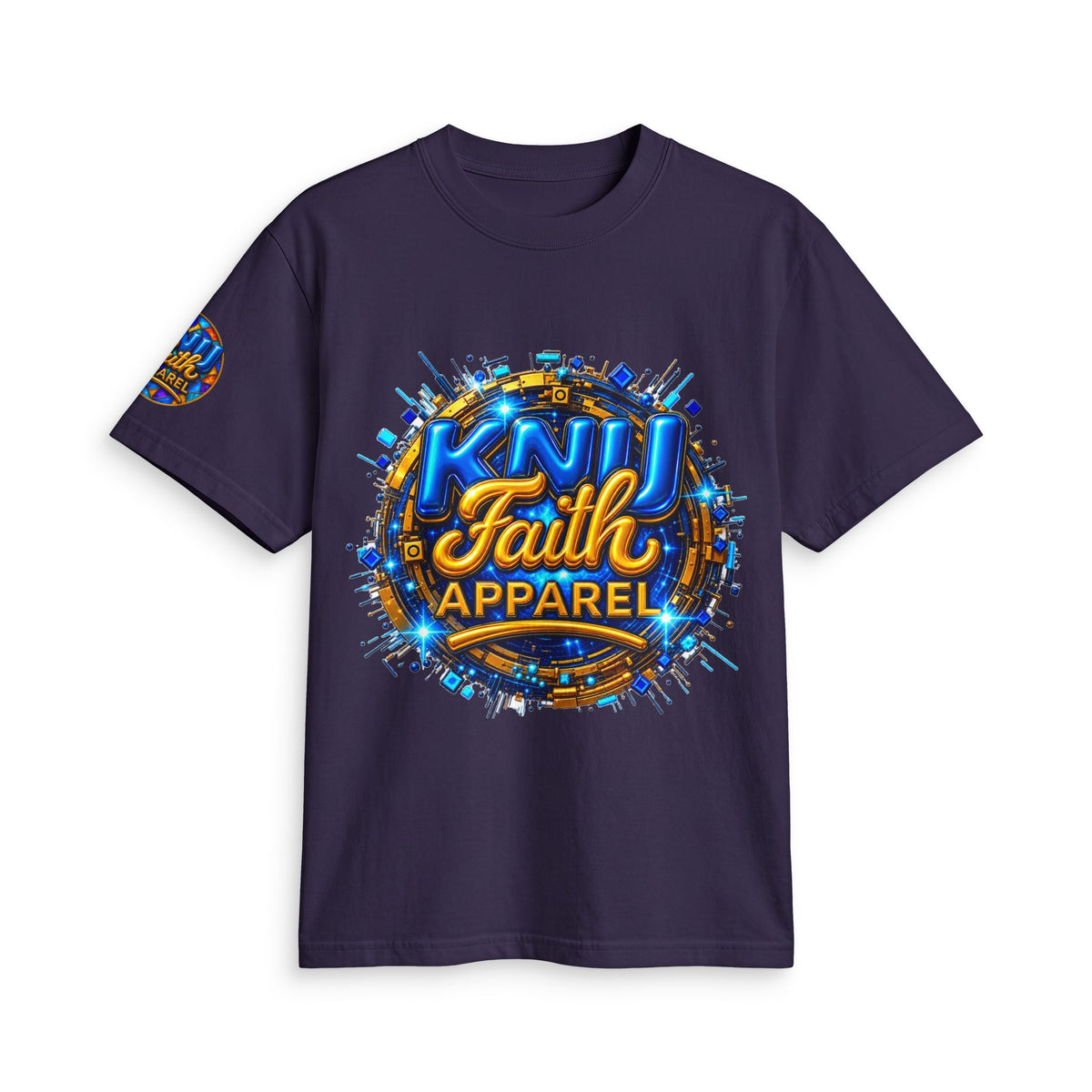 KNU Faith Apparel Logo T Shirt Colorful Faith Inspired Graphic Tee Unisex Inspirational Shirt