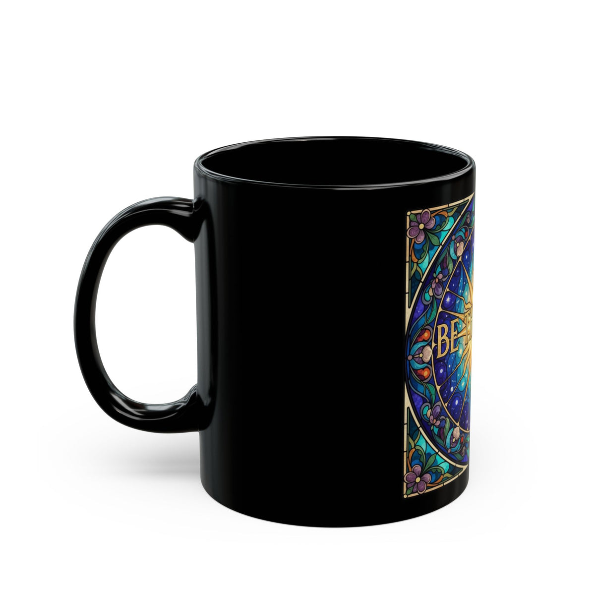 Be The Light Stained Glass Inspirational Mug Faith Gift