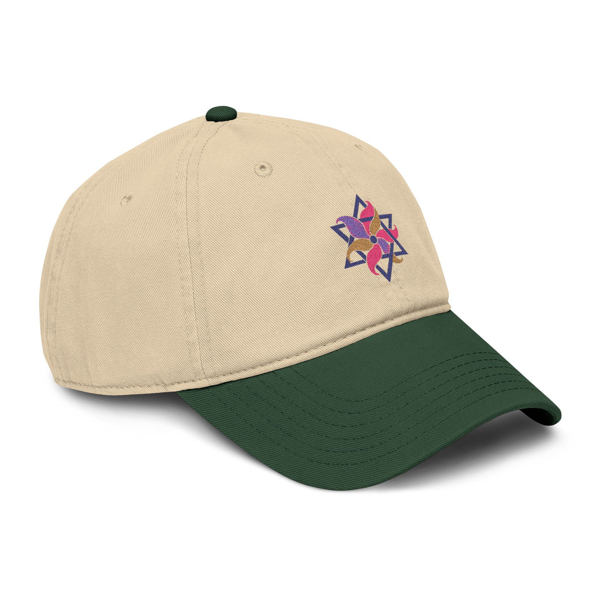 Yiddisha Mama Floral Star of David Embroidered Cap