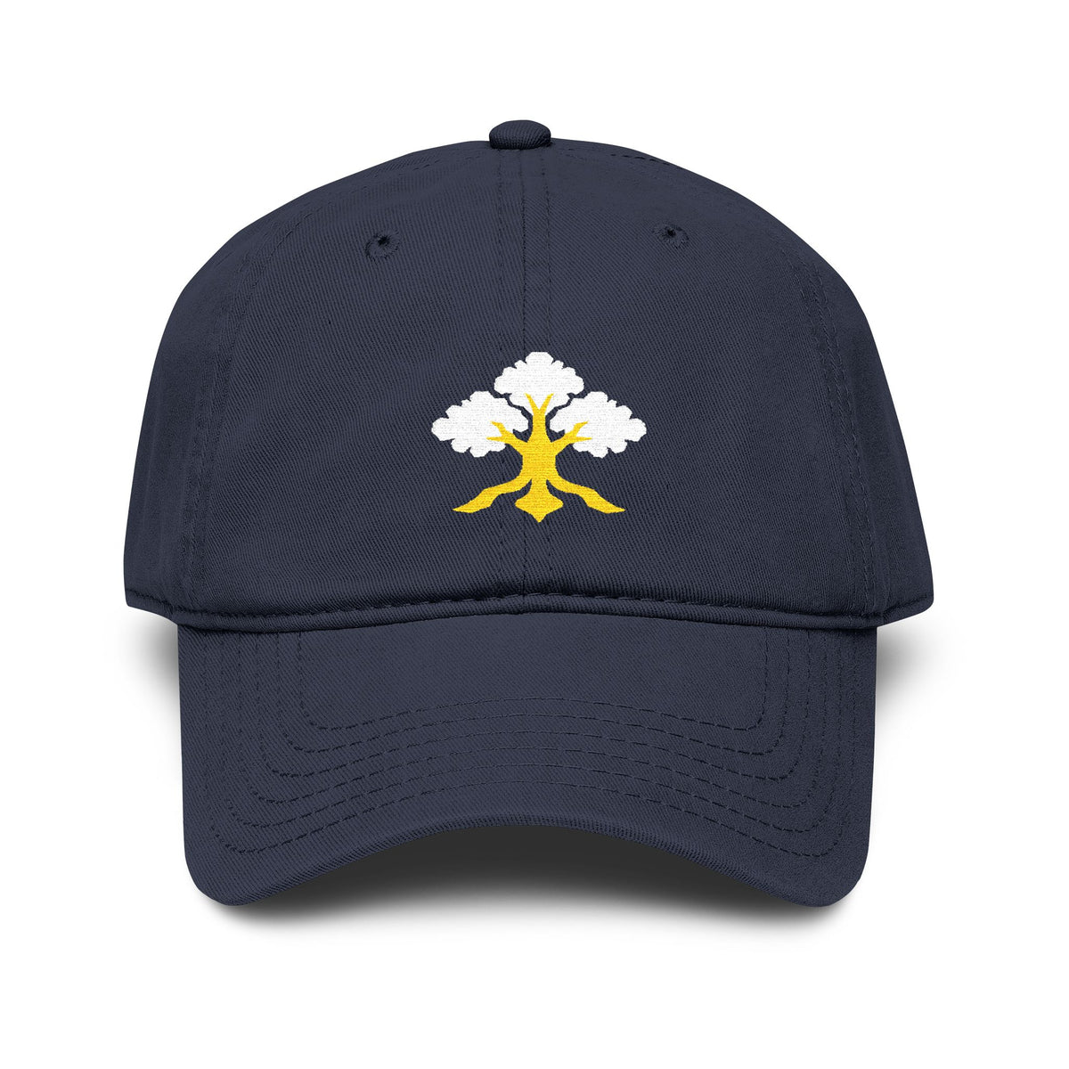 Rooted Oak Tree Embroidered Baseball Cap