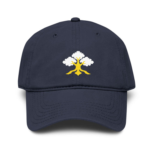 Rooted Oak Tree Embroidered Baseball Cap