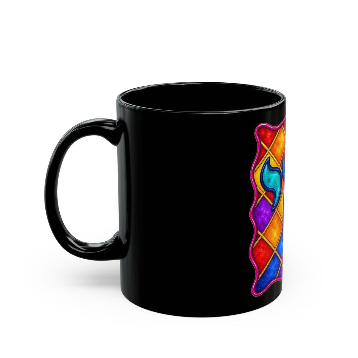 Colorful Chai Jewish Mug  Vibrant Judaica Gift