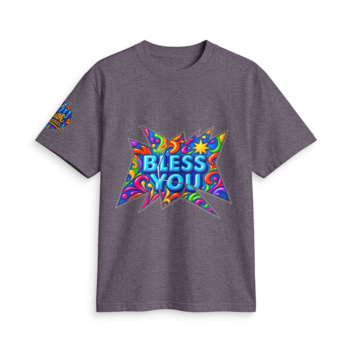 Bless You Colorful Inspirational T Shirt Positive Message Graphic Tee Unisex Faith Shirt