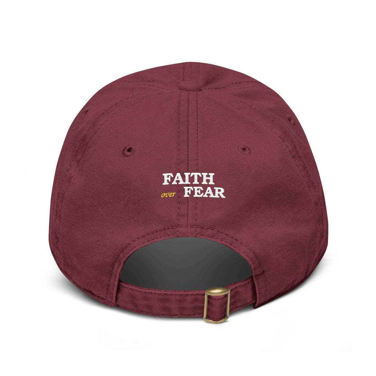 Faith Over Fear Christian Embroidered Baseball Cap
