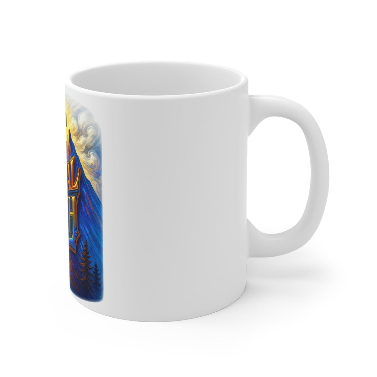 Eternal Faith Cross Mug Inspirational Christian Coffee Cup Religious Gift