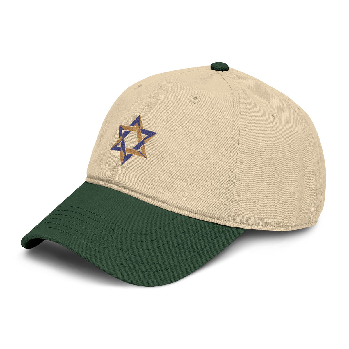 Shalom Star of David Embroidered Hat