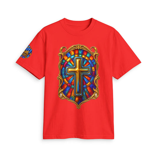 Stained Glass Glory Cross T-Shirt