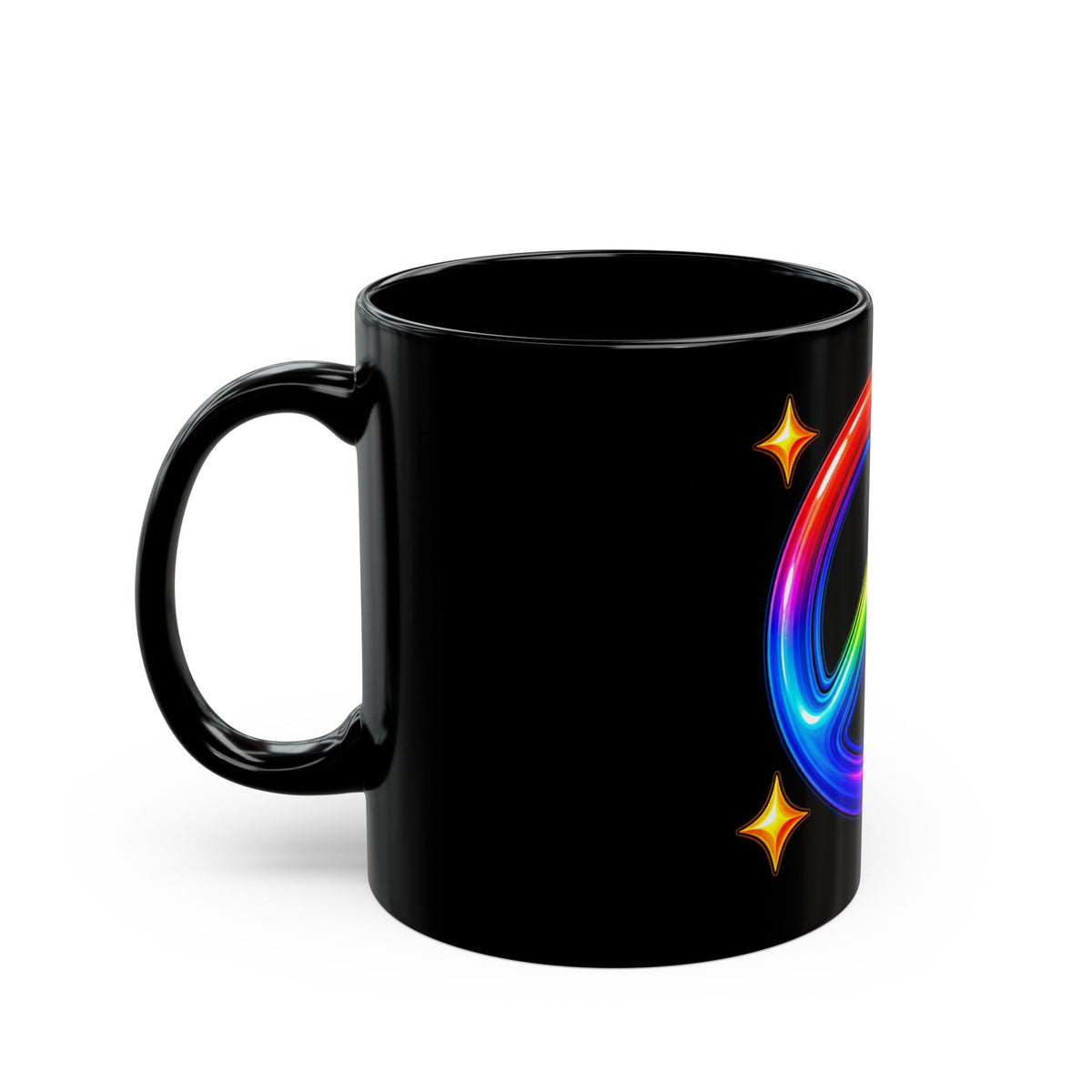 Rainbow Peace Sign Mug Colorful Peace Love Gift