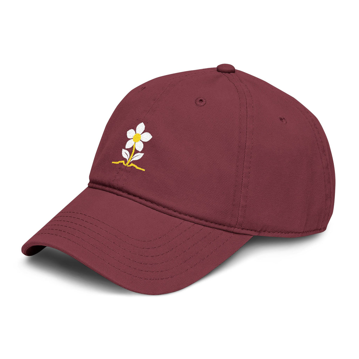 Bloom Wildflower Embroidered Baseball Cap
