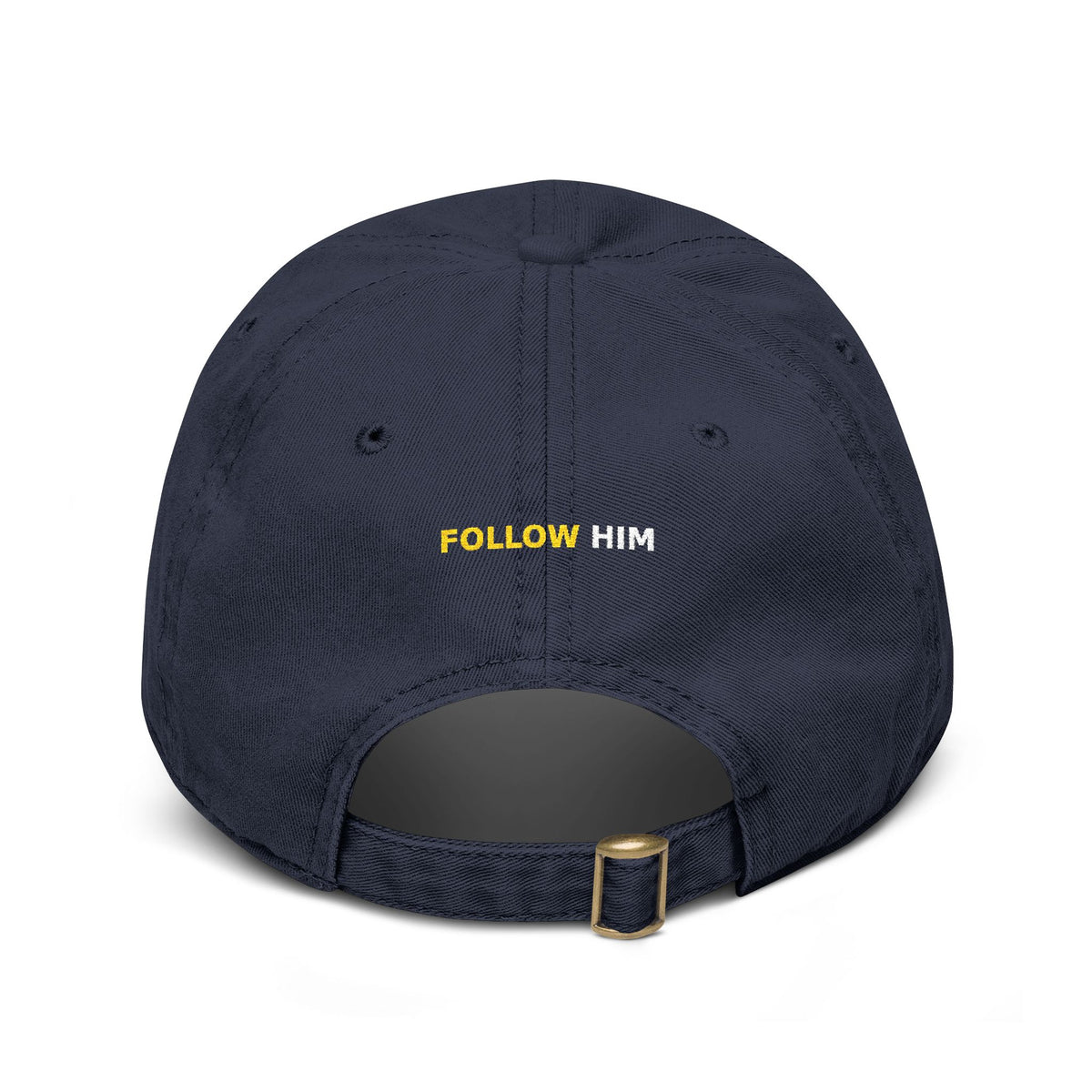 Follow Him Christian Fish Embroidered Hat