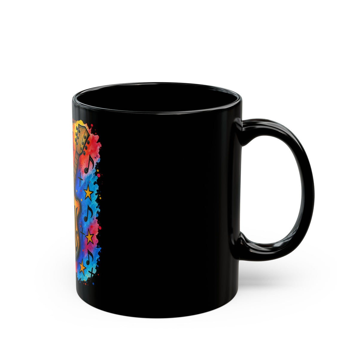Jesus Guitar Christian Mug Colorful Faith Music Gift