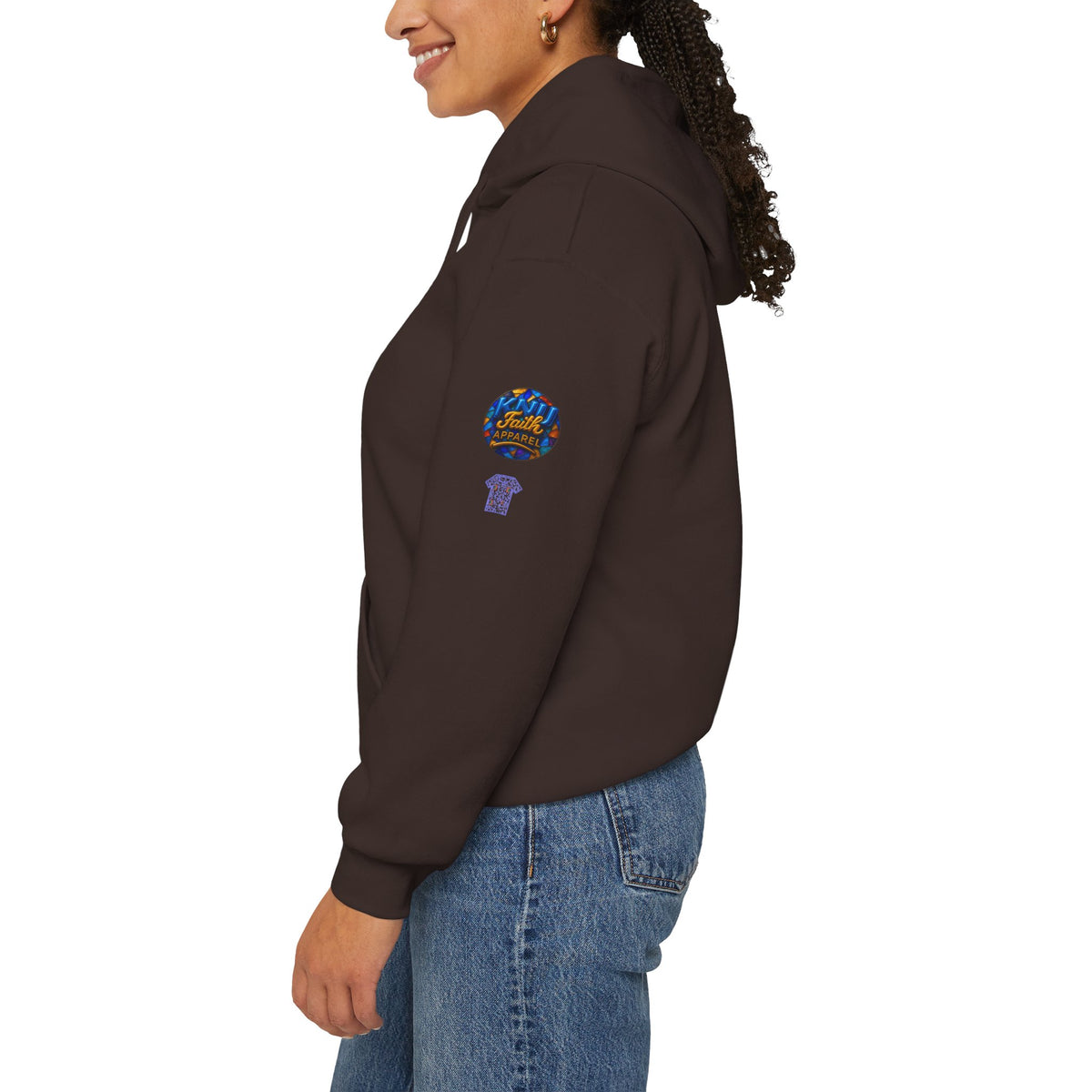 Radiant Cross Hoodie | Spiritual Graphic Pullover