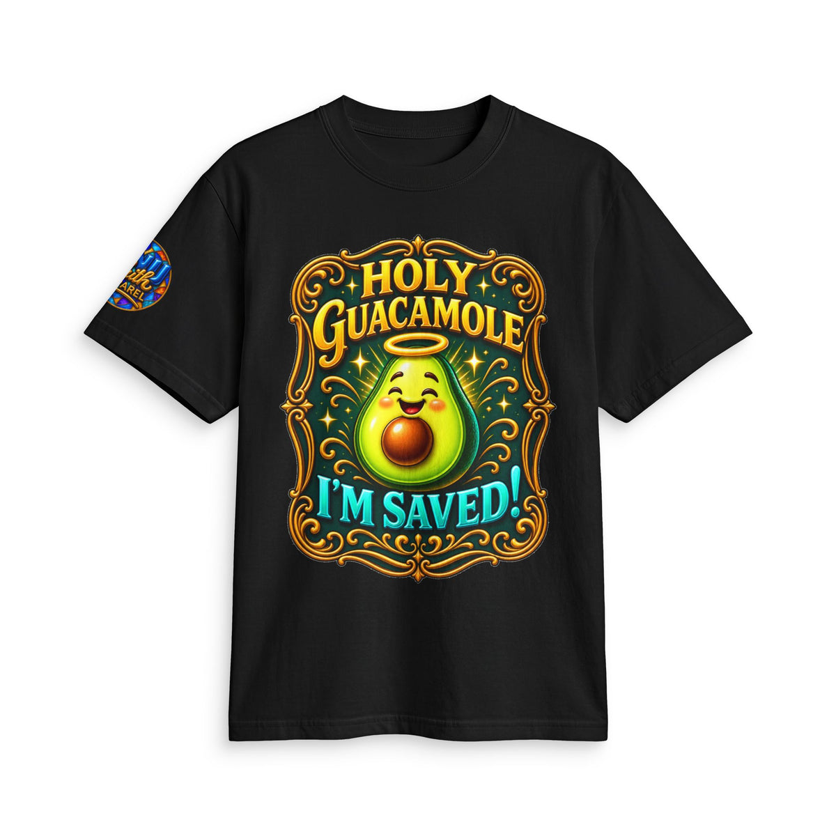 Holy Guacamole I'm Saved Christian T Shirt Funny Faith Shirt Avocado Jesus Humor Graphic Tee