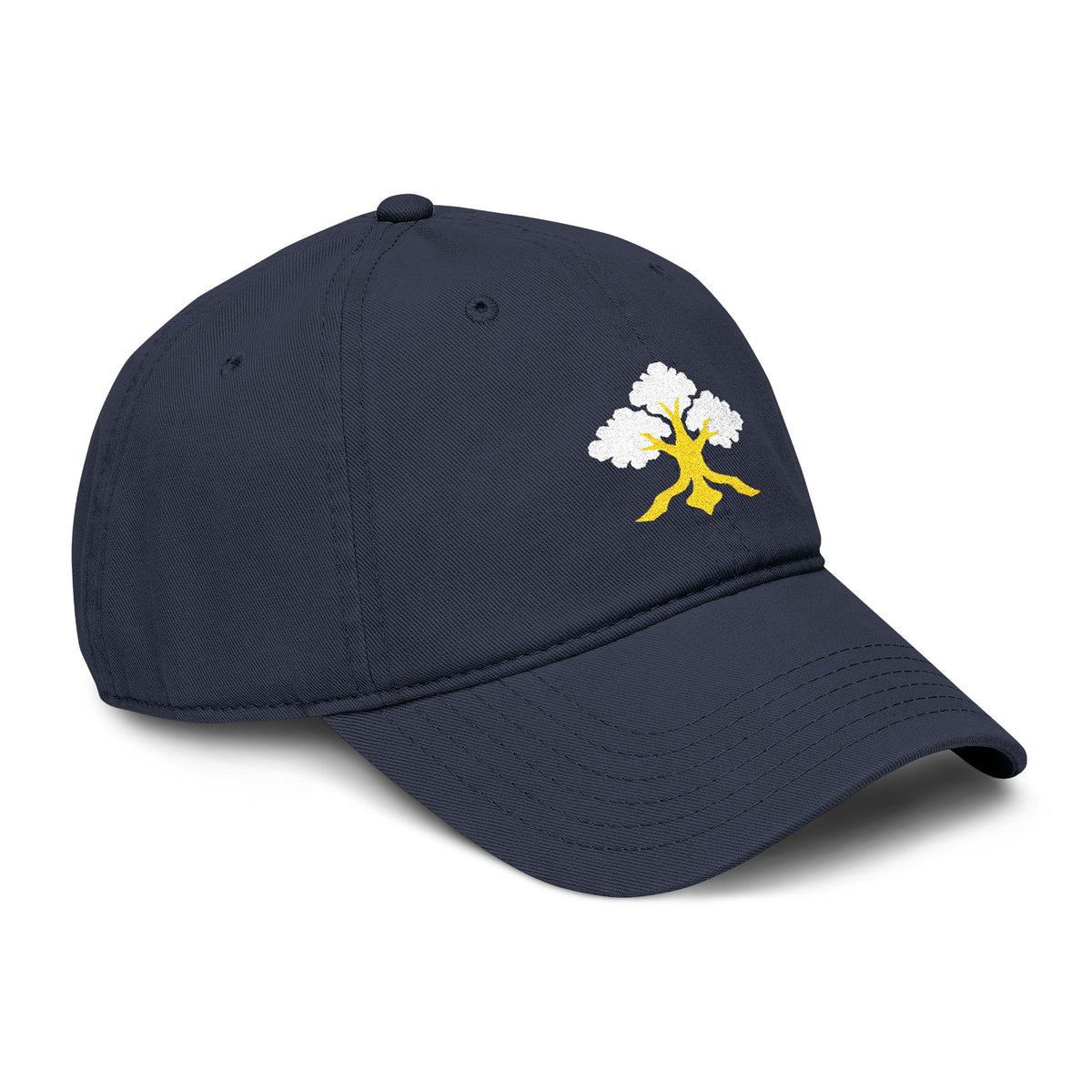 Rooted Oak Tree Embroidered Baseball Cap