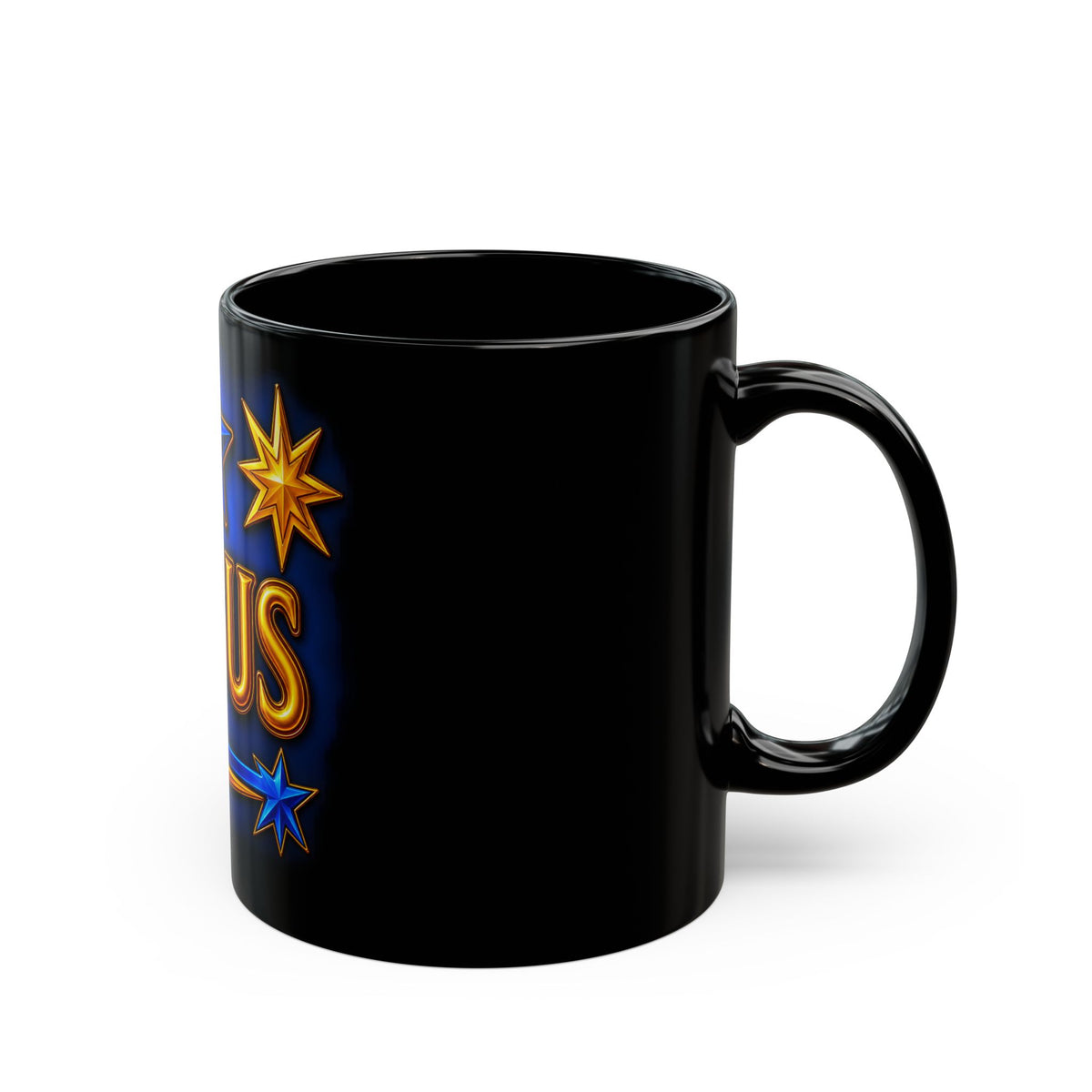 Jesus Stars Christian Mug Blue Gold Faith Gift