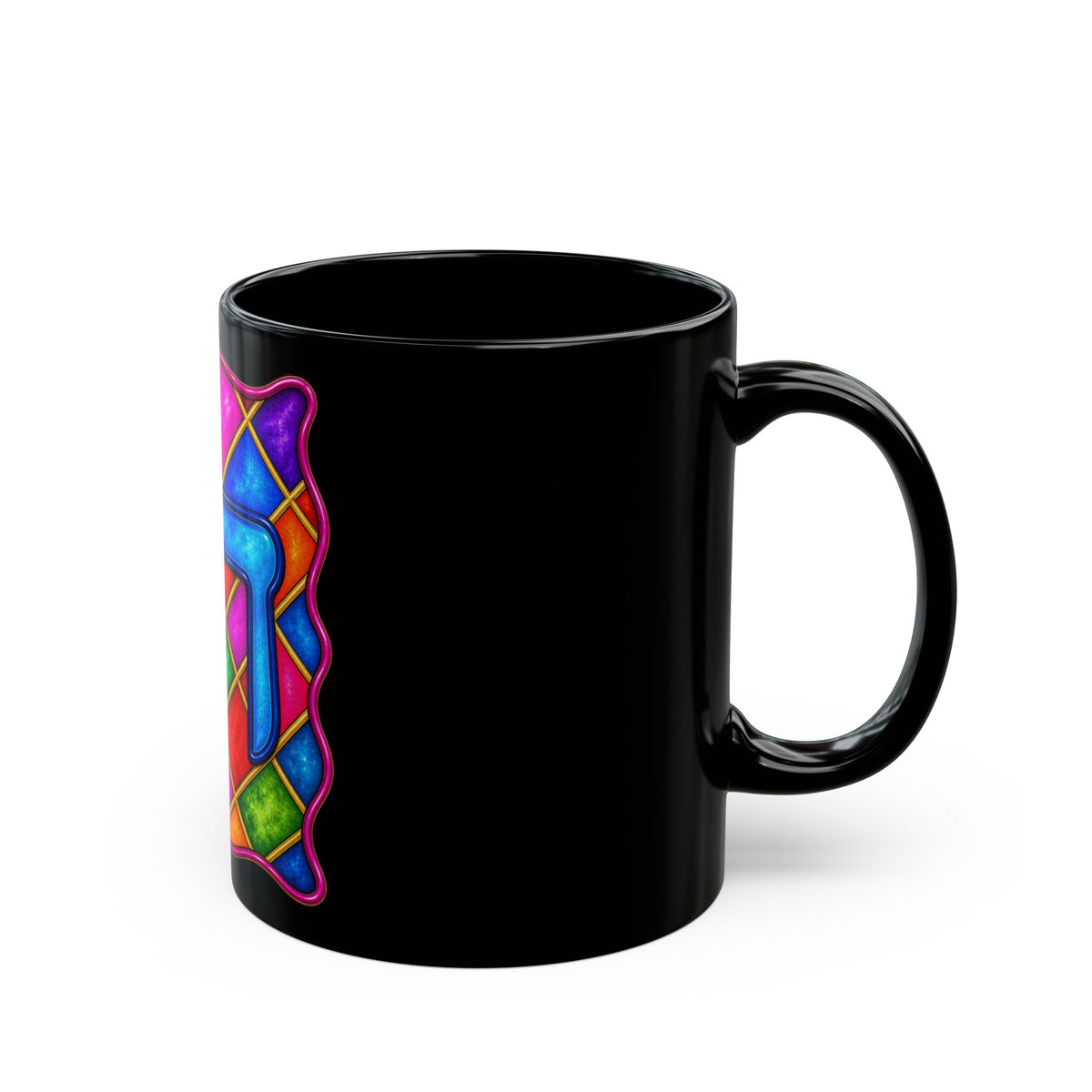 Colorful Chai Jewish Mug  Vibrant Judaica Gift