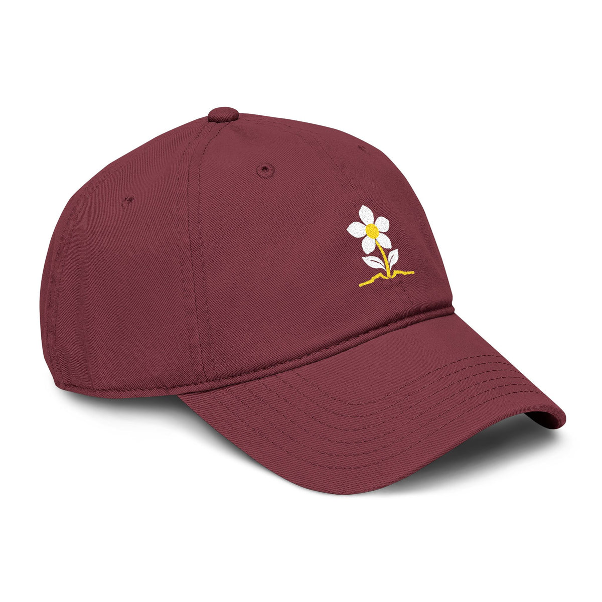 Bloom Wildflower Embroidered Baseball Cap