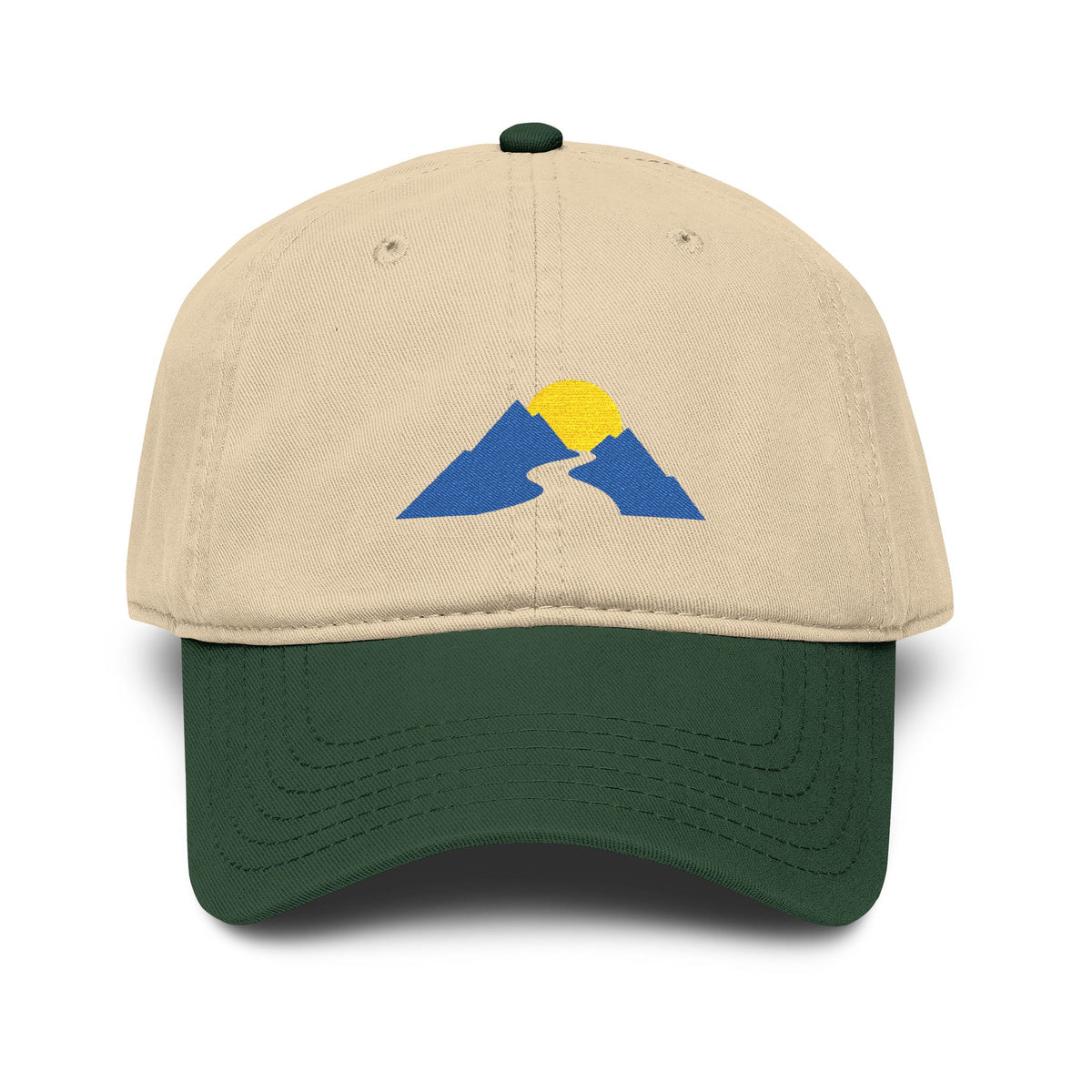 Onward Mountain Sunrise Embroidered Baseball Cap