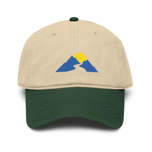 Onward Mountain Sunrise Embroidered Baseball Cap