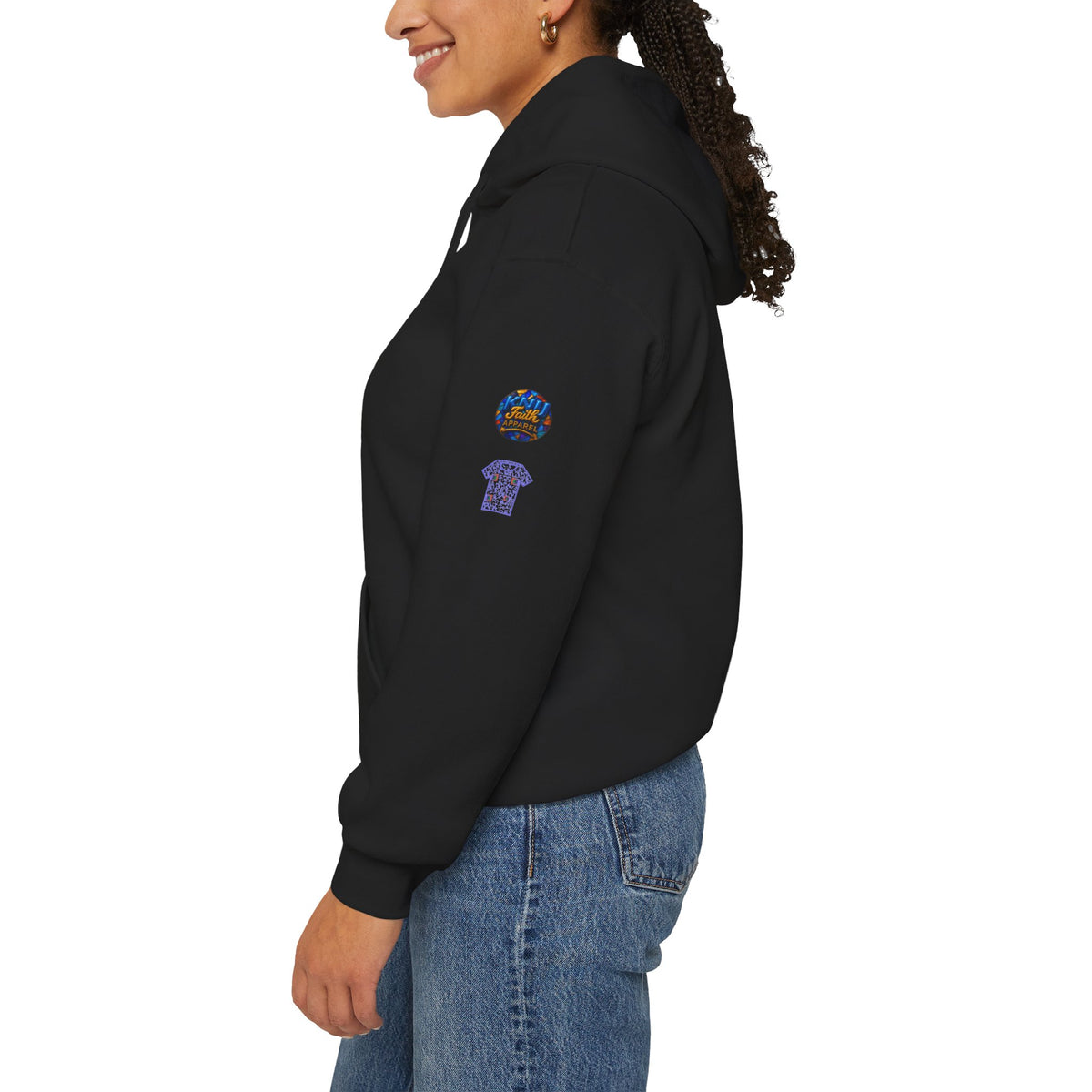 Jewish Spider Web Hoodie  Star of David Web Graphic Sweatshirt