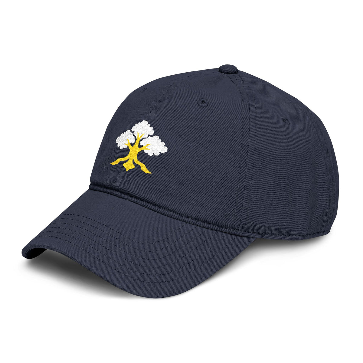 Rooted Oak Tree Embroidered Baseball Cap