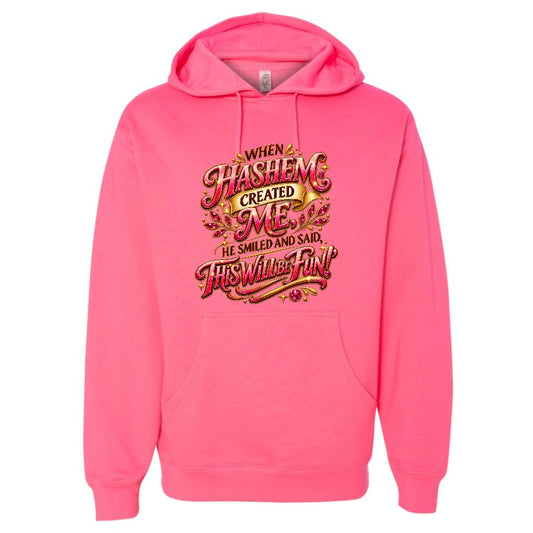When Hashem Created Me Jewish Humor Hoodie